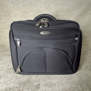 Samsonite Suitcase Bag Black Travel Rolling Retractable Handle Wheel Overnight